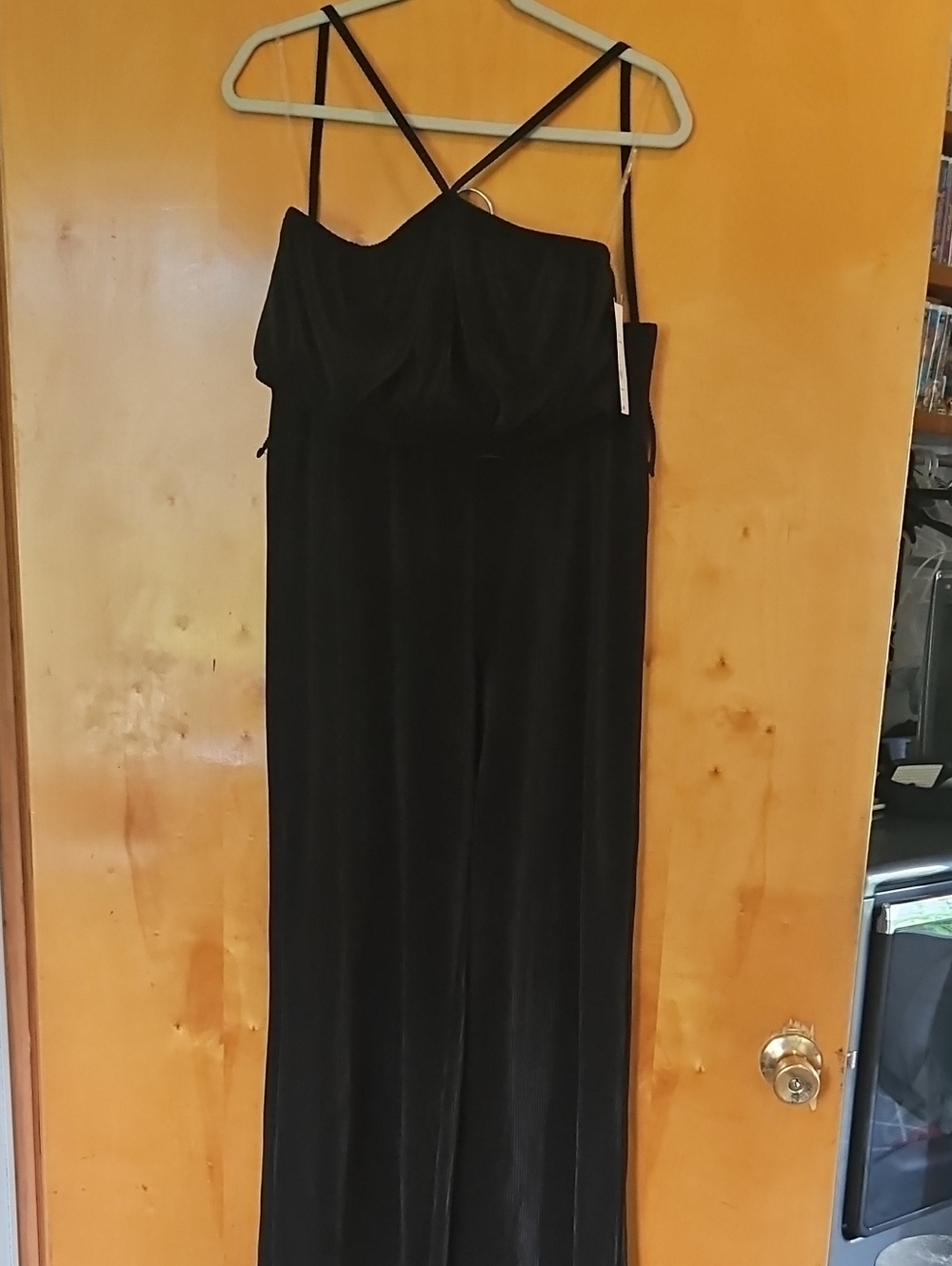Black Strappy Wide-Leg 2-Piece Set
